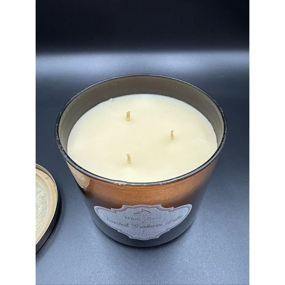 Bath & Body Works 3-wick 14.5 oz Candle Toasted Graham Latte Discontinued HTF